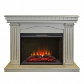 Каминокомплект Real Flame Rosa 25 (белый дуб)+Sparta 25,5